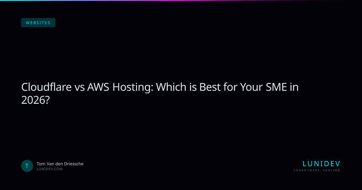 Cloudflare vs AWS Hosting: 2026 Comparison for European SMEs
